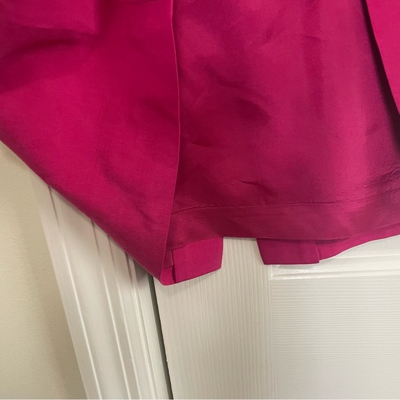 Jones New York Vintage Silk Linen Sheath Dress Size 14 Fuchsia Pink - Picture 5 of 8